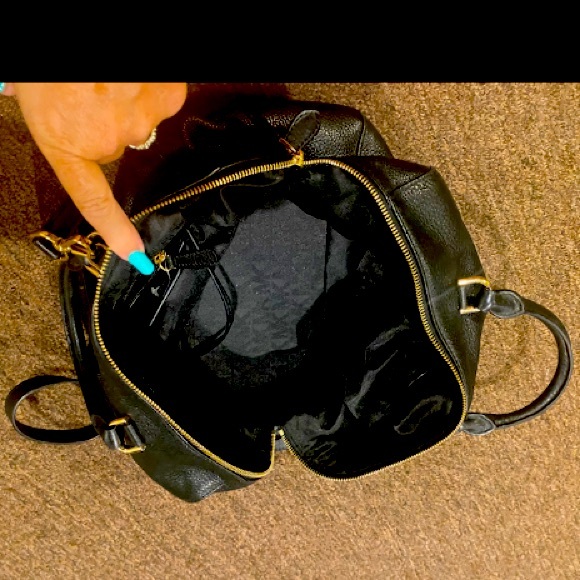 NWT Michael Kors Black Pebbled Leather Kirby Satchel purse pocketbook handbag - Picture 7 of 8